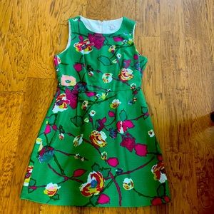 J Crew size 8 floral linen dress EUC